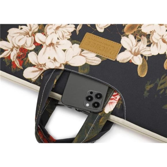 Black Waterproof Shoulder Laptop Bag 15.6 Inch - Picture 2 of 7